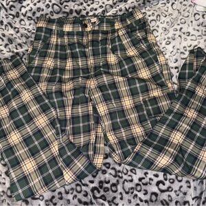 Green and Yellow Plaid Pants